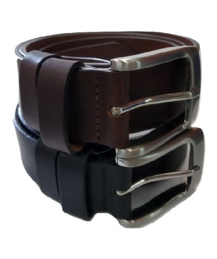 Ανδρική ζώνη μαύρη ταμπά καφέ και μπλε 3,5cm