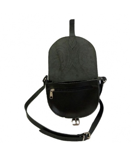 Γυναικεία τσάντα χιαστή πυρογραφία