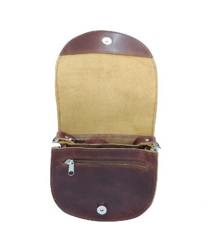 Γυναικεία δερμάτινη τσάντα χιαστί