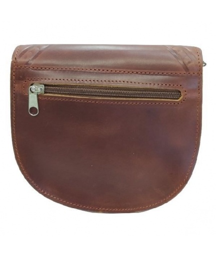 Γυναικεία τσάντα χιαστί με πυρογραφία