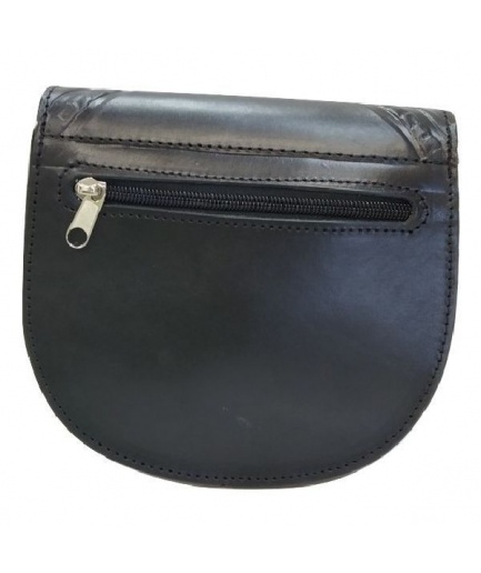 Γυναικεία τσάντα χιαστί με πυρογραφία