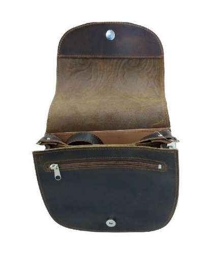 Τσάντα γυναικεία χιαστί με πυρογραφία