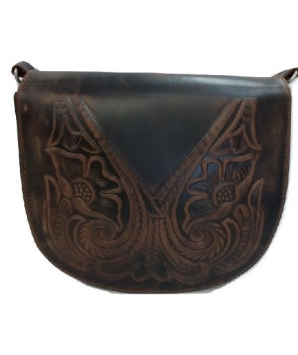 Γυναικεία τσάντα με πυρογραφία