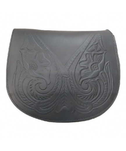 Γυναικεία τσάντα με πυρογραφία