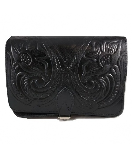 Γυναικεία τσάντα με πυρογραφία