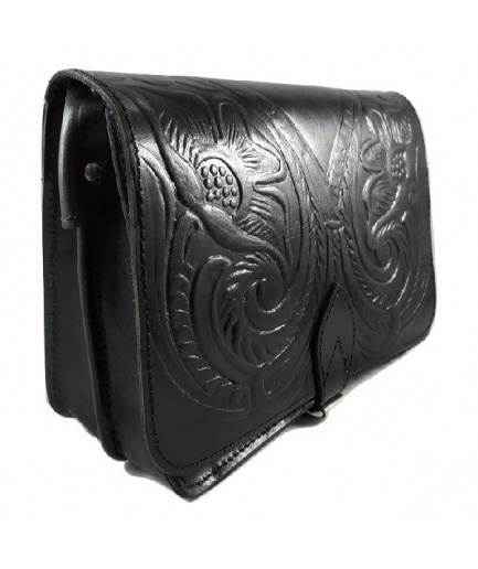 Γυναικεία τσάντα με πυρογραφία