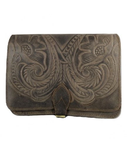 Γυναικεία τσάντα με πυρογραφία