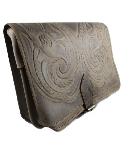 Γυναικεία τσάντα με πυρογραφία