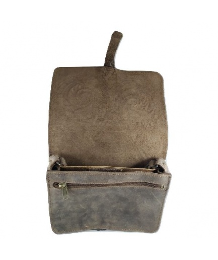 Γυναικεία τσάντα με πυρογραφία