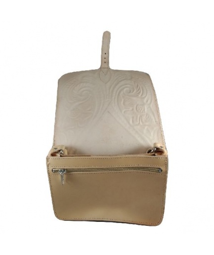 Γυναικεία τσάντα με πυρογραφία